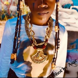 Little Goddess Vibes Custom Handmade Shirt-Gold